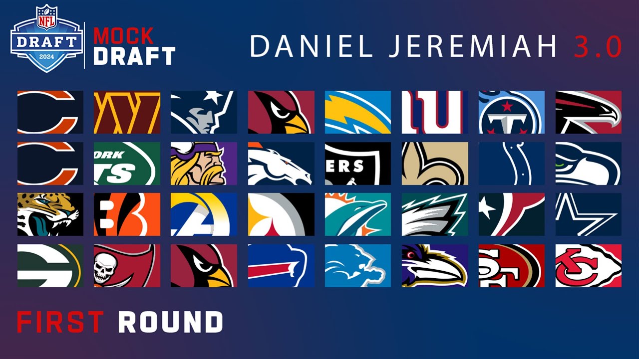 2024 FULL First Round Mock Draft: Daniel Jeremiah 3.0 2024 FULL First Round Mock Draft: Daniel Jeremiah 3.0
