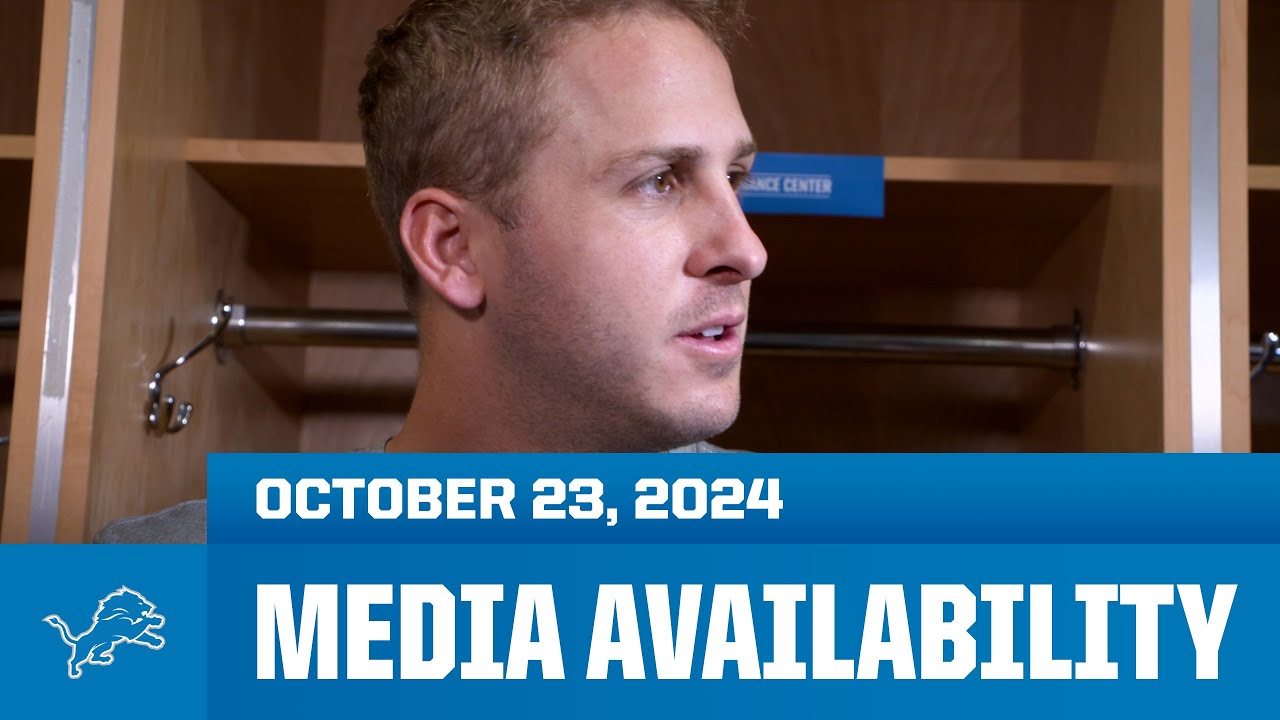 Detroit Lions players meet with the media | October 23, 2024 Detroit Lions players meet with the media | October 23, 2024