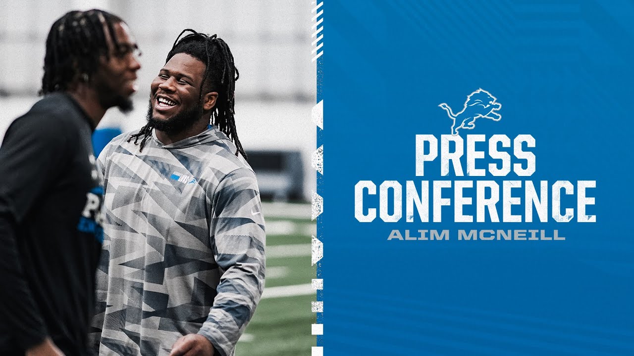 Alim McNeill speaks to the media on April 18 Alim McNeill speaks to the media on April 18