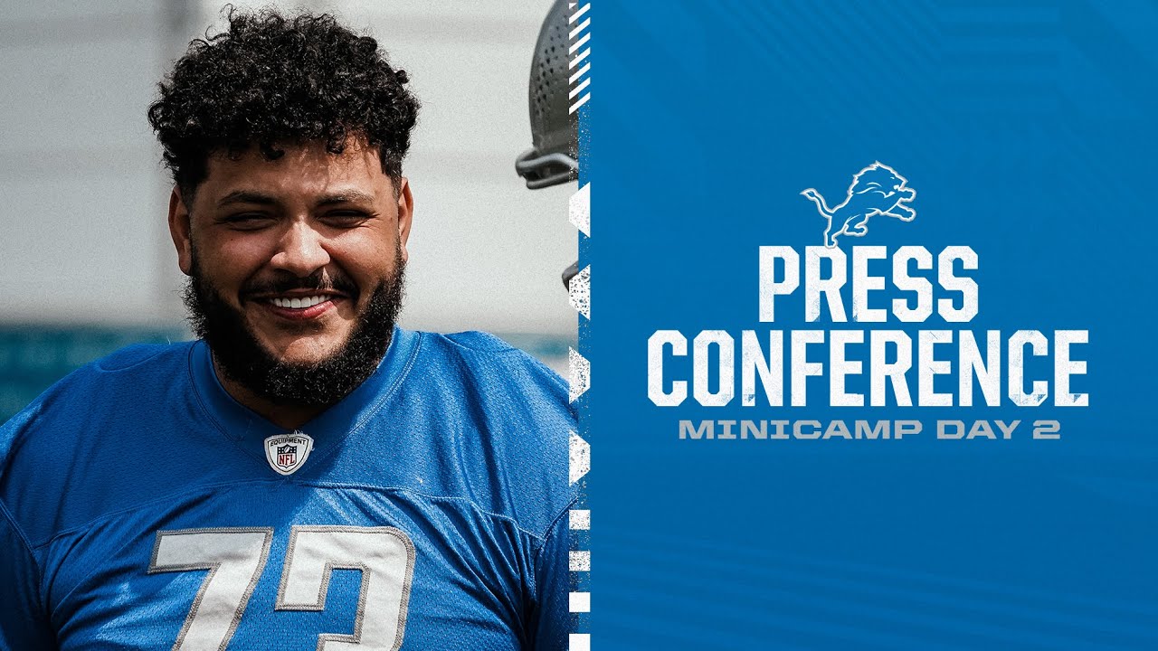 Detroit Lions players meet with the media on June 7 Detroit Lions players meet with the media on June 7