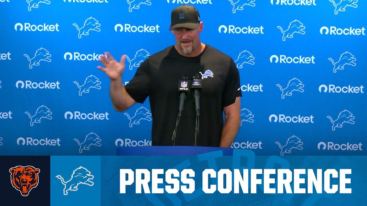 Dan Campbell postgame media availability | 2025 NFL Regular Season Week 2: Lions vs. Bears Dan Campbell postgame media availability | 2025 NFL Regular Season Week 2: Lions vs. Bears