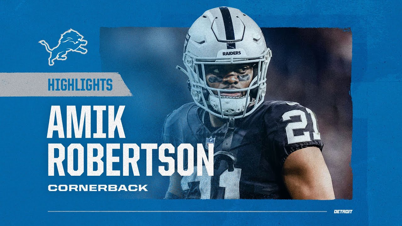 Amik Robertson Highlights | Detroit Lions Amik Robertson Highlights | Detroit Lions