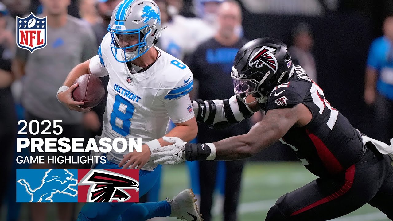 Detroit Lions vs. Atlanta Falcons Game Highlights | 2025 Preseason Week 1 Detroit Lions vs. Atlanta Falcons Game Highlights | 2025 Preseason Week 1