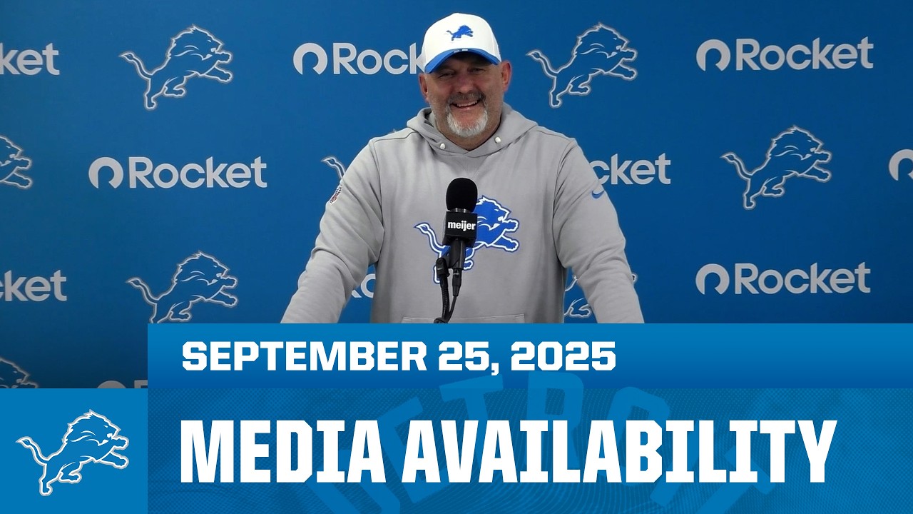 Detroit Lions coordinators meet with the media | September 25, 2025 Detroit Lions coordinators meet with the media | September 25, 2025