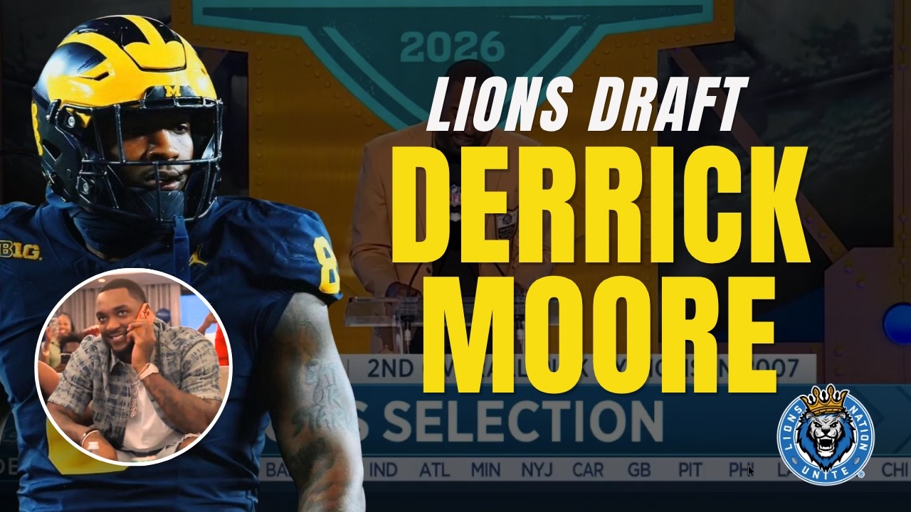Calvin Johnson Announces Derrick Moore to the Lions | Draft Reaction at Home Calvin Johnson Announces Derrick Moore to the Lions | Draft Reaction at Home