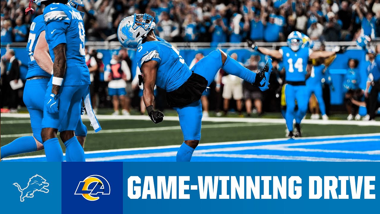 Entire GAME-WINNING DRIVE from Detroit Lions Week 1 win over the Los Angeles Rams Entire GAME-WINNING DRIVE from Detroit Lions Week 1 win over the Los Angeles Rams