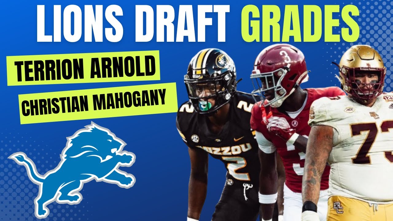 Detroit Lions 2024 NFL Draft Class Grades and Analyses Ft. Terrion Arnold & Christian Mahogany Detroit Lions 2024 NFL Draft Class Grades and Analyses Ft. Terrion Arnold & Christian Mahogany