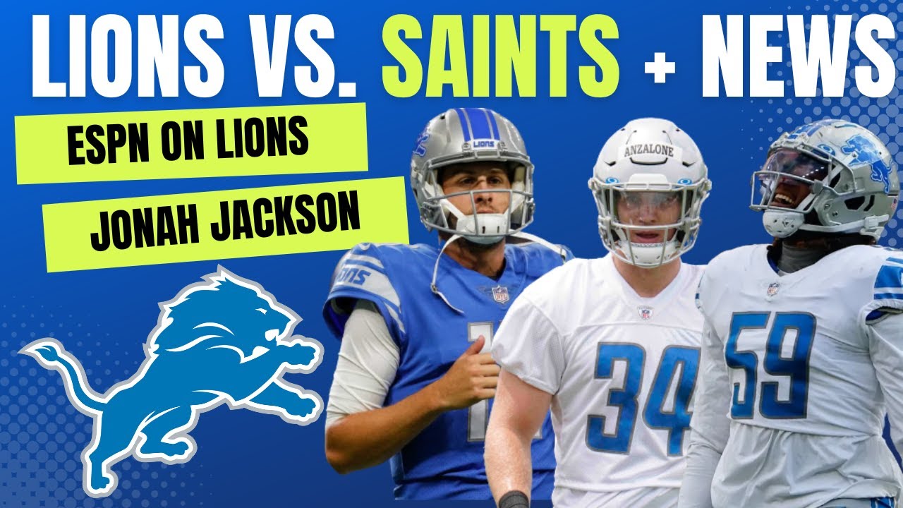 Detroit Lions News: Jonah Jackson, Alex Anzalone HURT, ESPN Shows Love To Lions, Lions vs. Saints Detroit Lions News: Jonah Jackson, Alex Anzalone HURT, ESPN Shows Love To Lions, Lions vs. Saints