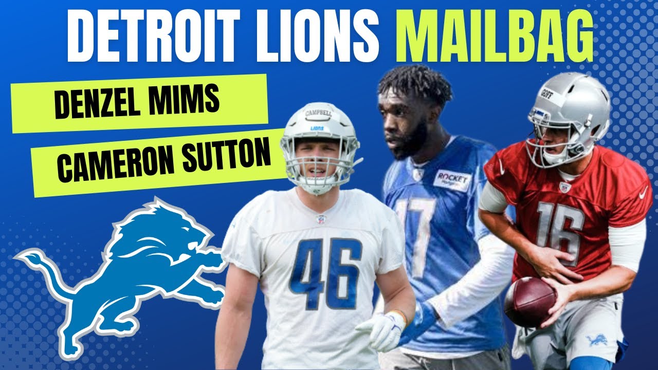 Cameron Sutton Looking GREAT, Lions Defense Improved, Denzel Mims & Kerby Joseph Rise, Lions Mailbag Cameron Sutton Looking GREAT, Lions Defense Improved, Denzel Mims & Kerby Joseph Rise, Lions Mailbag