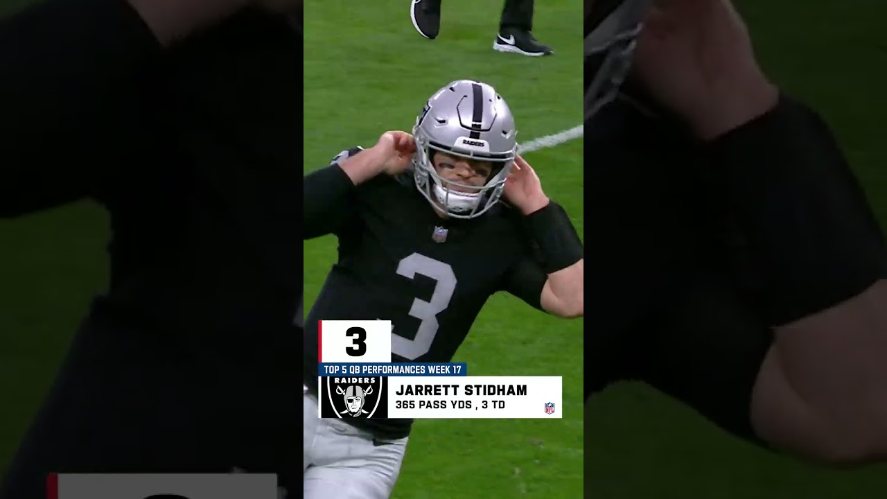 Top 5 Quarterback Performances from Week 17 #shorts Top 5 Quarterback Performances from Week 17 #shorts