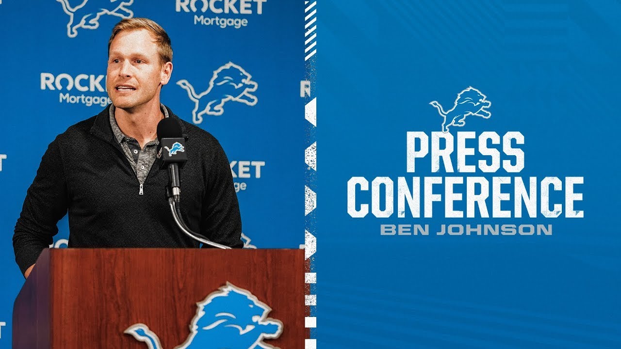 Offensive Coordinator Ben Johnson meets with the media on June 1 Offensive Coordinator Ben Johnson meets with the media on June 1