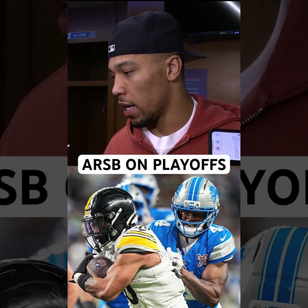 Detroit Lions WR Amon-Ra St.Brown on playoff picture. #onepride Detroit Lions WR Amon-Ra St.Brown on playoff picture. #onepride