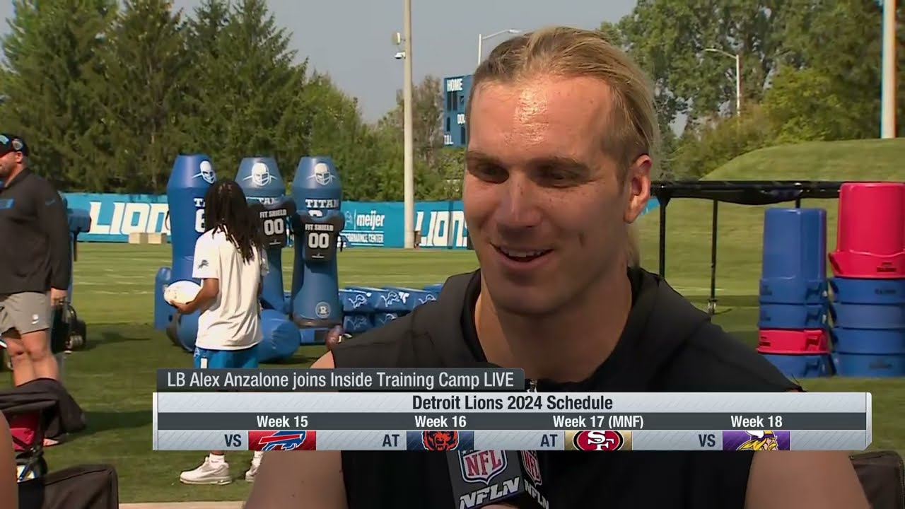 Alex Anzalone on ceiling for Lions defense Alex Anzalone on ceiling for Lions defense