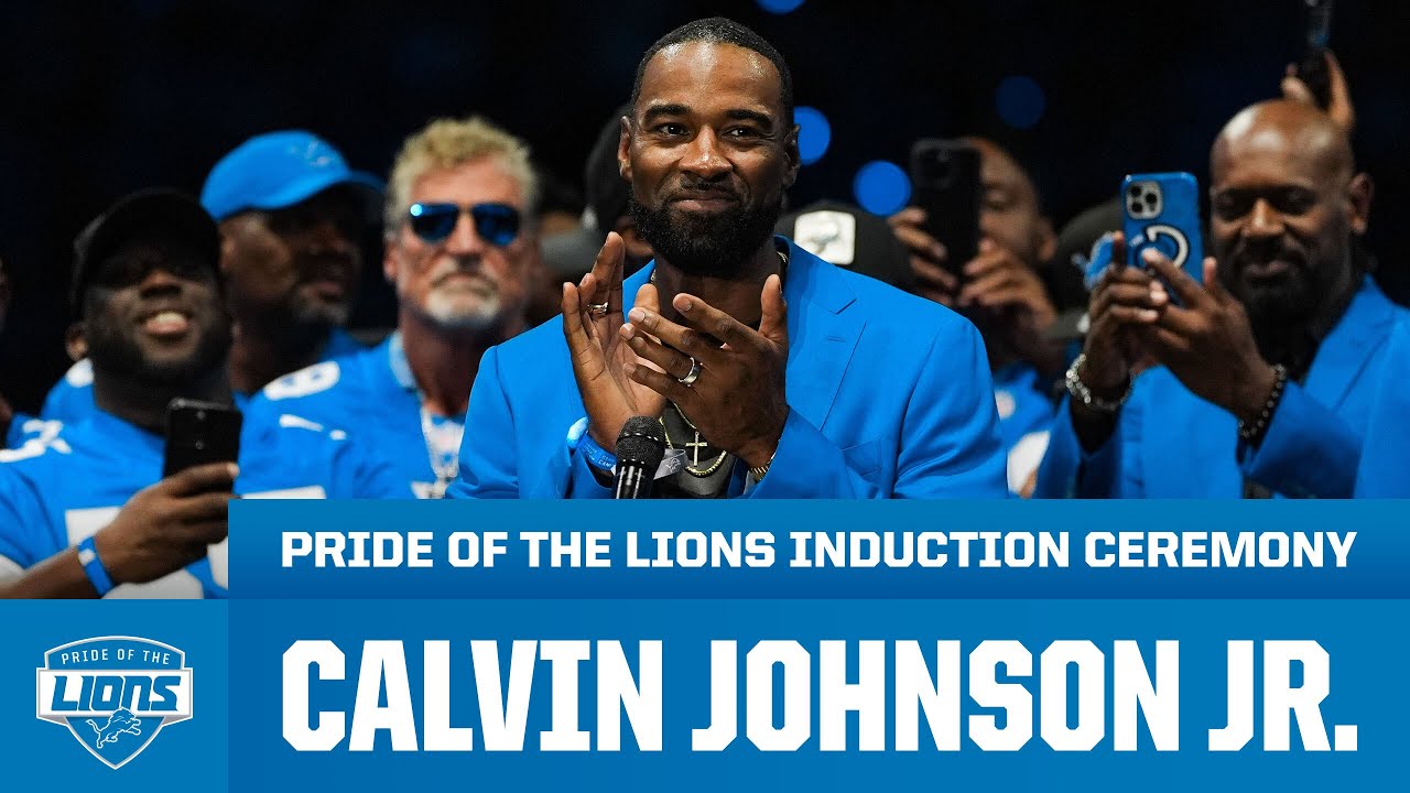 Calvin Johnson Jr. is inducted to the Pride of the Lions | Full Ceremony Calvin Johnson Jr. is inducted to the Pride of the Lions | Full Ceremony