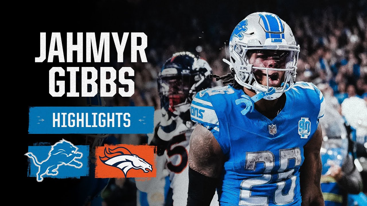 Jahmyr Gibbs highlights | Lions vs. Broncos Jahmyr Gibbs highlights | Lions vs. Broncos