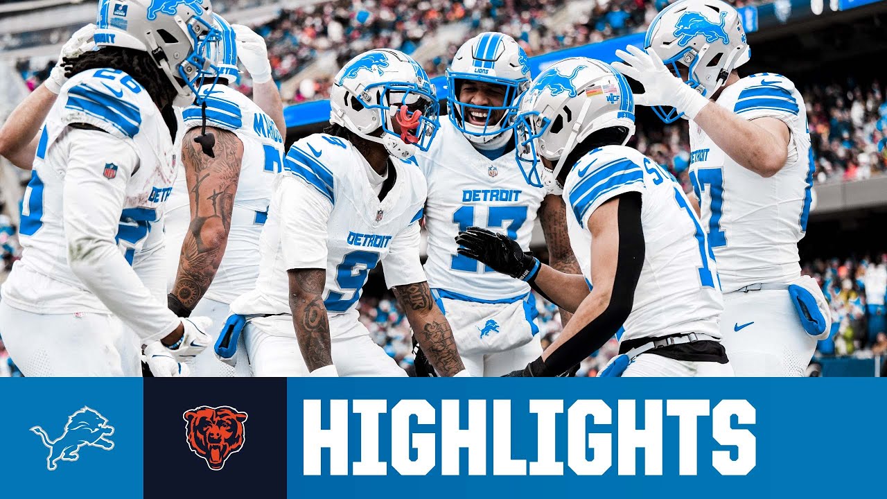 Jared Goff throws for 336 yards and 3 TD in 34-17 win | Lions at Bears NFL Week 16 Highlights Jared Goff throws for 336 yards and 3 TD in 34-17 win | Lions at Bears NFL Week 16 Highlights
