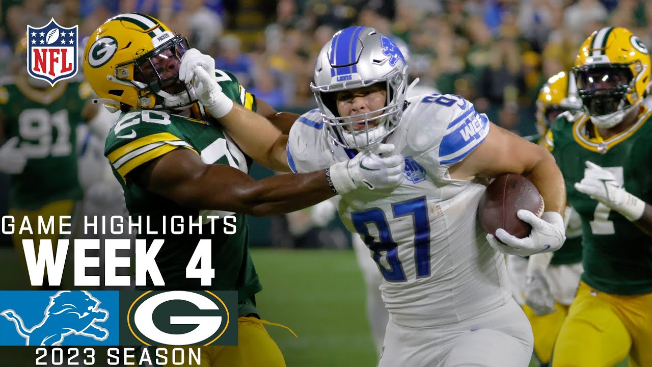 Detroit Lions vs. Green Bay Packers | 2023 Week 4 Game Highlights Detroit Lions vs. Green Bay Packers | 2023 Week 4 Game Highlights