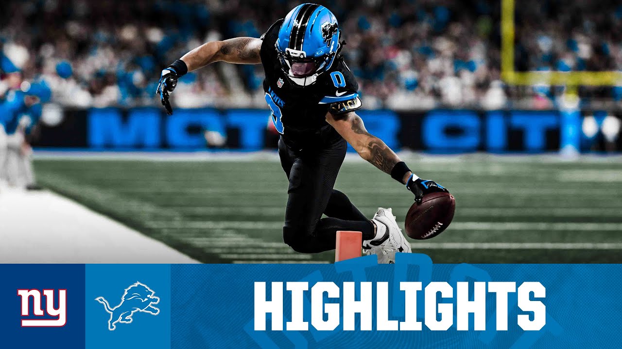Jahmyr Gibbs GOES OFF for over 200 yards in overtime win vs. NY Giants | 2025 NFL Season Highlights Jahmyr Gibbs GOES OFF for over 200 yards in overtime win vs. NY Giants | 2025 NFL Season Highlights