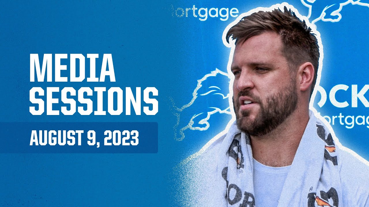Detroit Lions players meet with the media on August 9 | 2023 Training Camp Day 13 Detroit Lions players meet with the media on August 9 | 2023 Training Camp Day 13