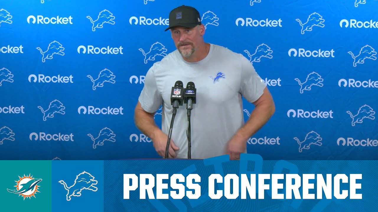 Dan Campbell postgame media availability | 2025 NFL Preseason Week 2: Lions vs. Dolphins Dan Campbell postgame media availability | 2025 NFL Preseason Week 2: Lions vs. Dolphins