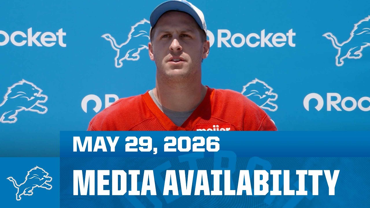 Detroit Lions players meet with the media | May 29, 2026 Detroit Lions players meet with the media | May 29, 2026