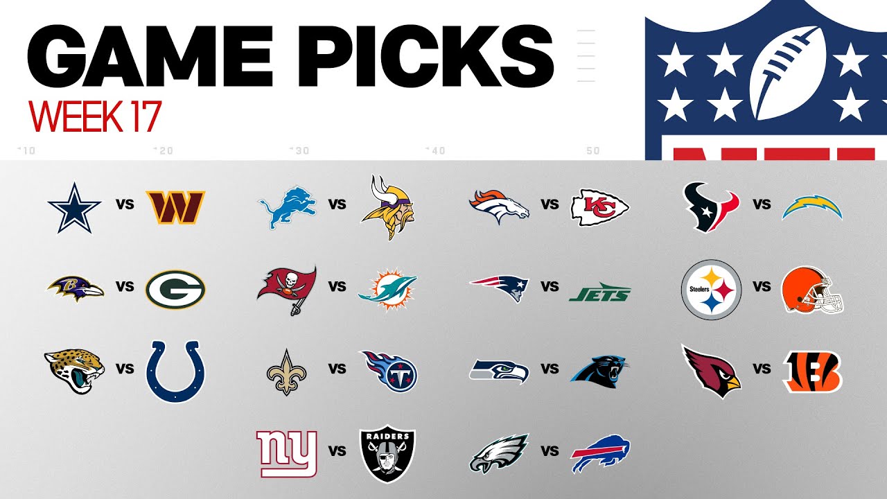 NFL Game Picks Week 17 NFL Game Picks Week 17