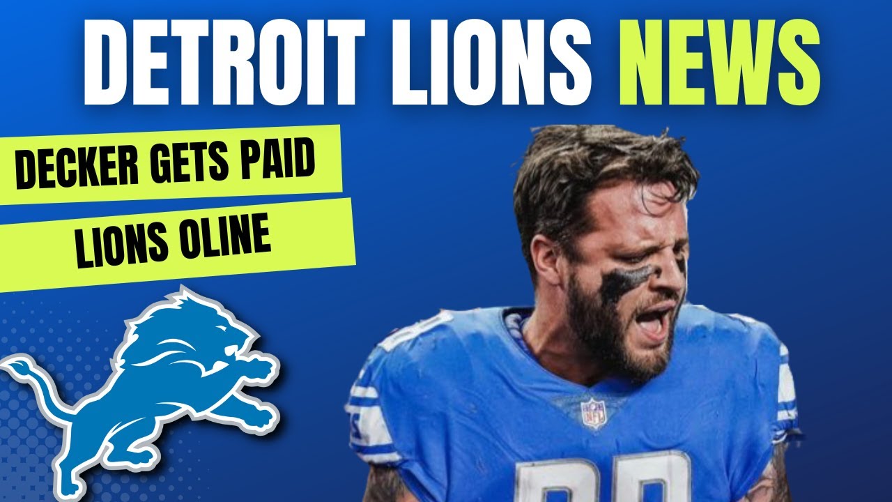 BREAKING: Taylor Decker Signs 3-Year MM Extention For The Detroit Lions BREAKING: Taylor Decker Signs 3-Year MM Extention For The Detroit Lions