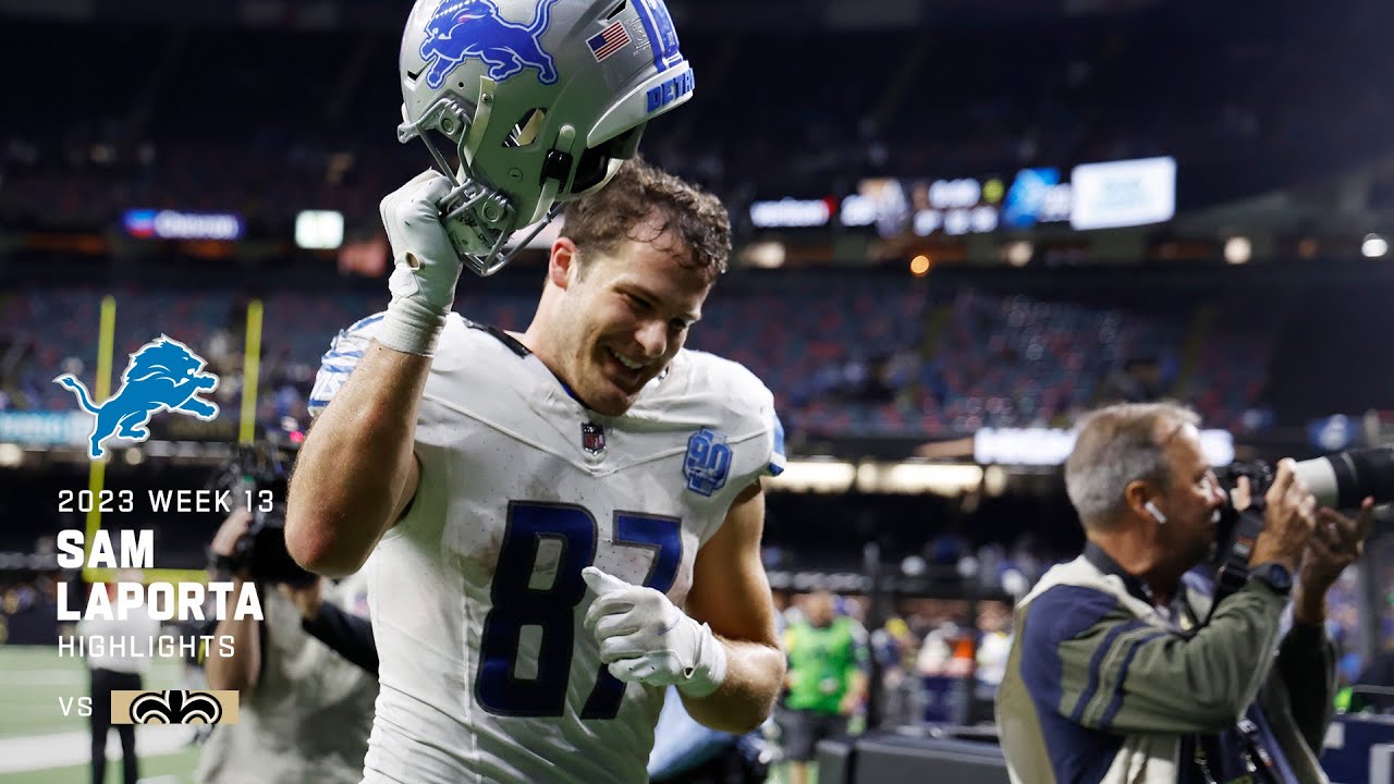 Every Sam LaPorta catch from 140-yard game | Week 13 Every Sam LaPorta catch from 140-yard game | Week 13