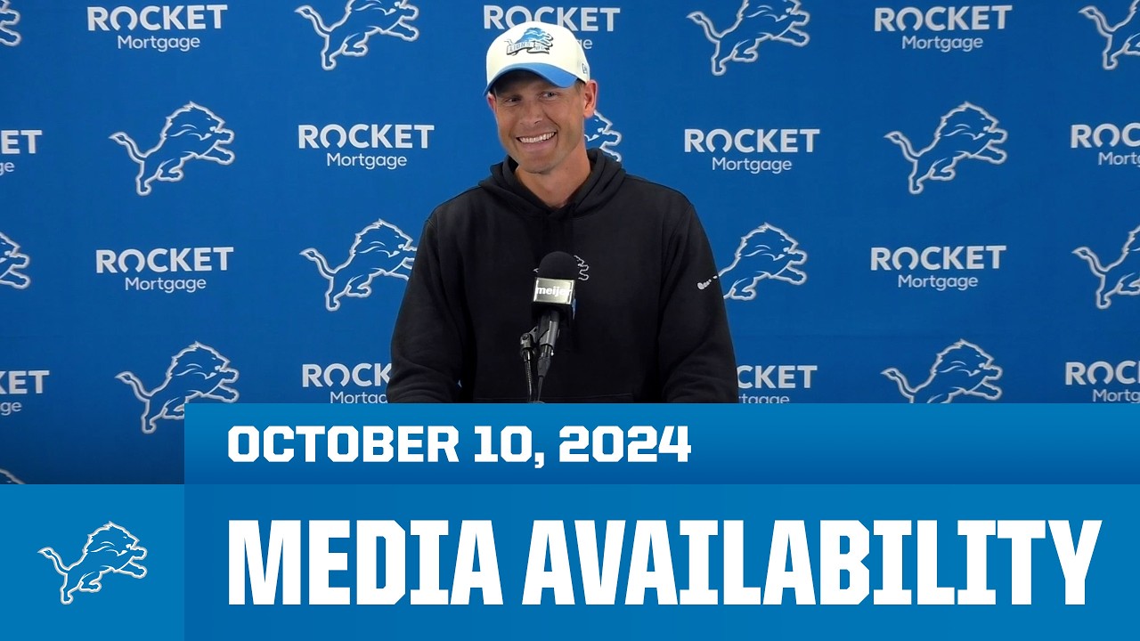 Detroit Lions coordinators meet with the media | October 10, 2024 Detroit Lions coordinators meet with the media | October 10, 2024