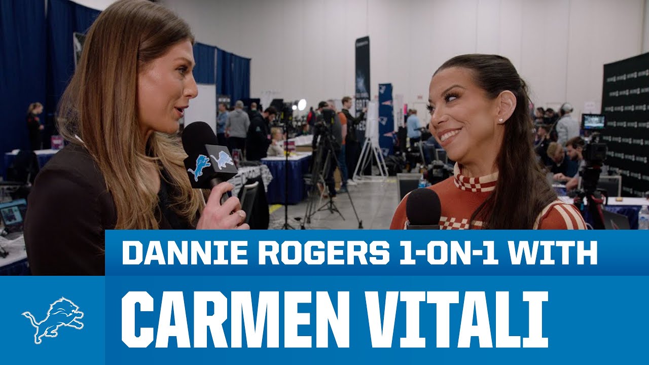 Dannie Rogers 1-on-1 with Carmen Vitali | Detroit Lions Dannie Rogers 1-on-1 with Carmen Vitali | Detroit Lions