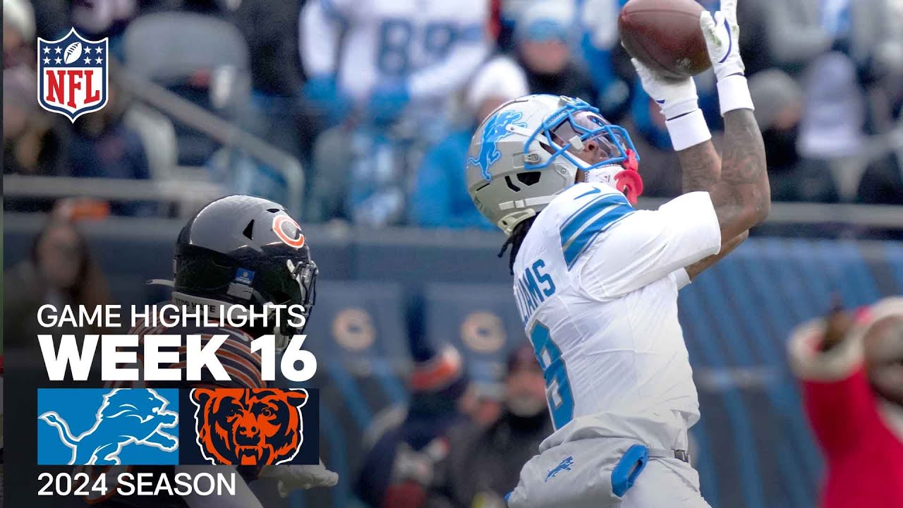 Detroit Lions vs. Chicago Bears Game Highlights | NFL 2024 Season Week 16 Detroit Lions vs. Chicago Bears Game Highlights | NFL 2024 Season Week 16