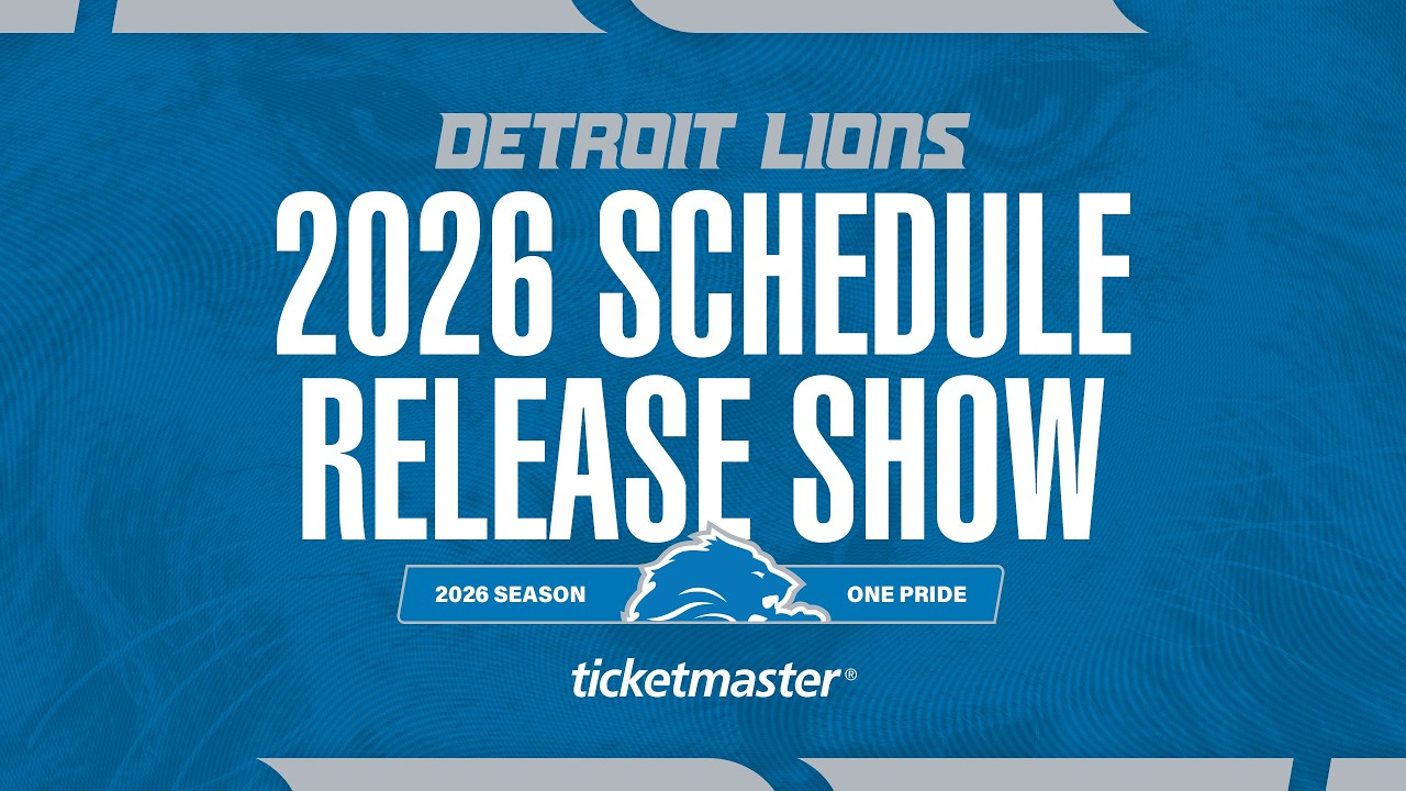 Detroit Lions 2026 Schedule Release Show Detroit Lions 2026 Schedule Release Show