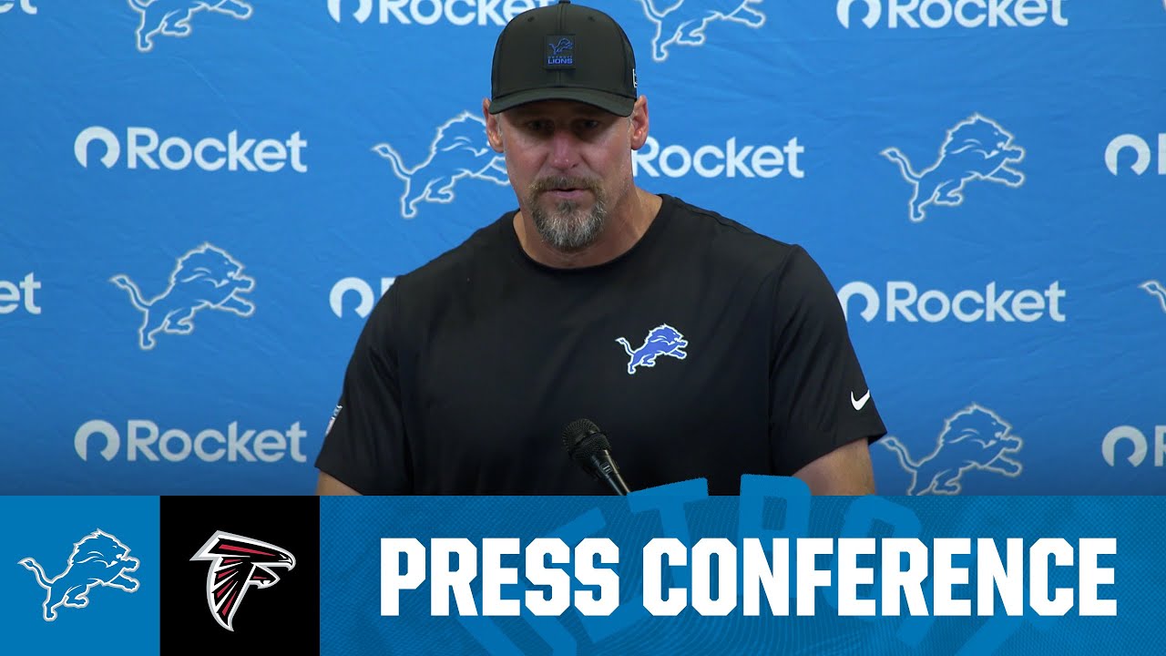 Dan Campbell postgame media availability | 2025 NFL Preseason Week 1: Lions at Falcons Dan Campbell postgame media availability | 2025 NFL Preseason Week 1: Lions at Falcons