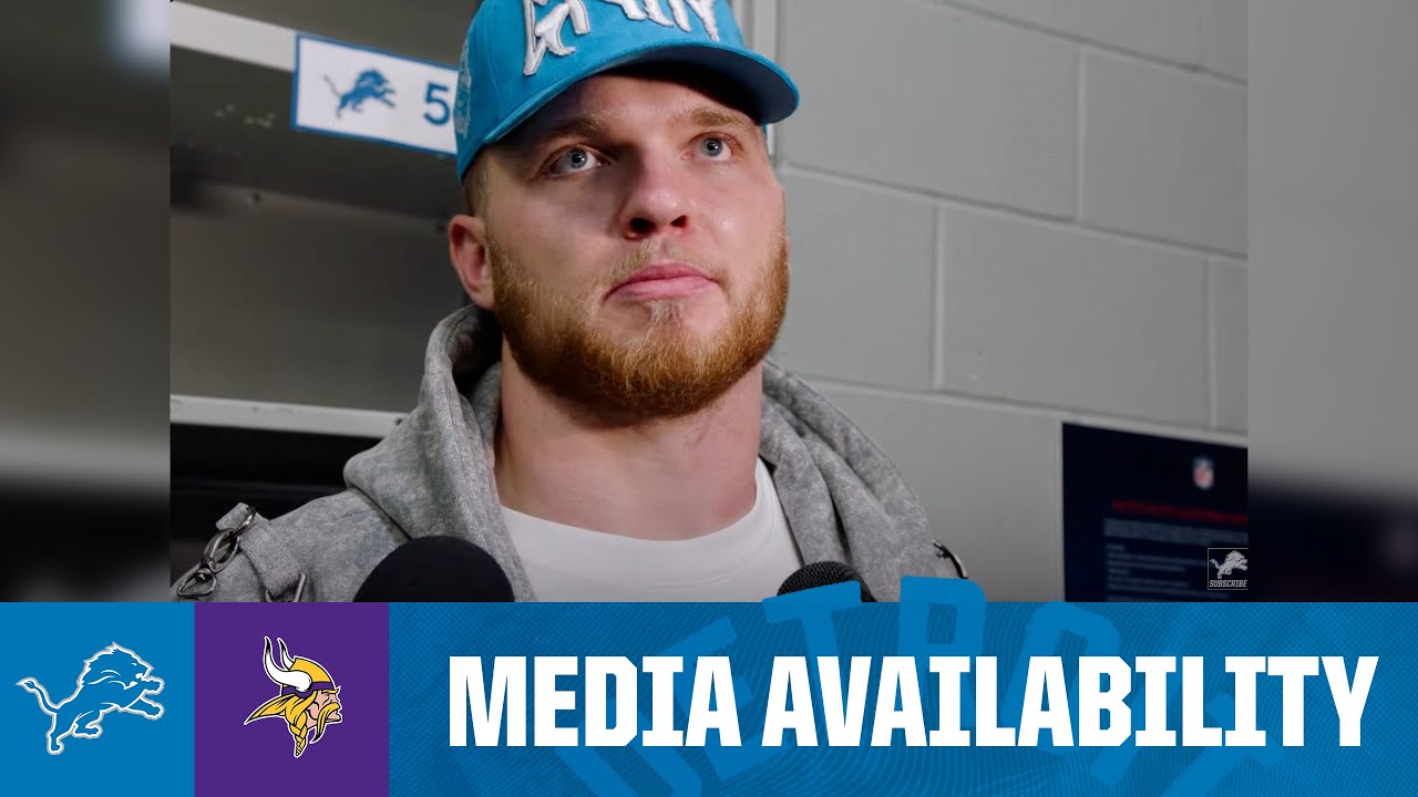 Detroit Lions players meet with media | 2025 NFL Regular Season Week 17: Lions at Vikings Detroit Lions players meet with media | 2025 NFL Regular Season Week 17: Lions at Vikings