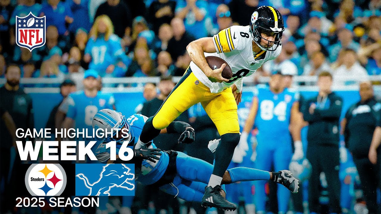 Pittsburgh Steelers vs Detroit Lions Game Highlights | 2025 NFL Season Week 16 Pittsburgh Steelers vs Detroit Lions Game Highlights | 2025 NFL Season Week 16