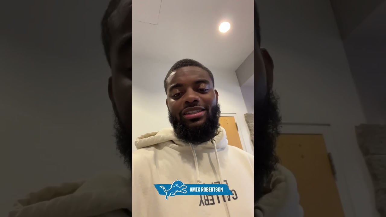 Amik Robertson Checking In! | Detroit #Lions #shorts Amik Robertson Checking In! | Detroit #Lions #shorts