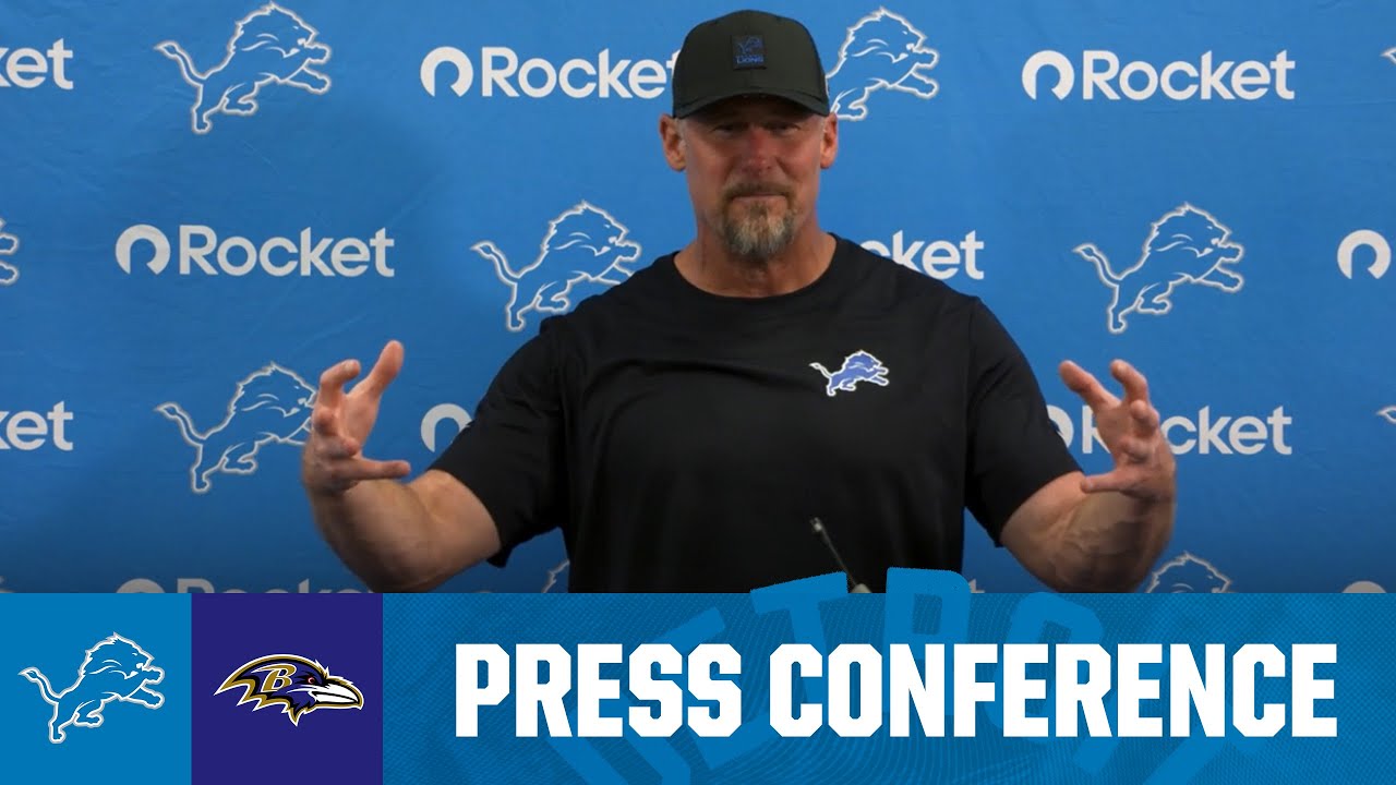 Dan Campbell postgame media availability | 2025 NFL Regular Season Week 3: Lions at Ravens Dan Campbell postgame media availability | 2025 NFL Regular Season Week 3: Lions at Ravens