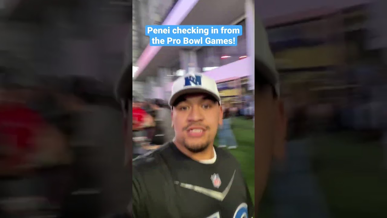 Penei Sewell live from Las Vegas! #shorts Penei Sewell live from Las Vegas! #shorts