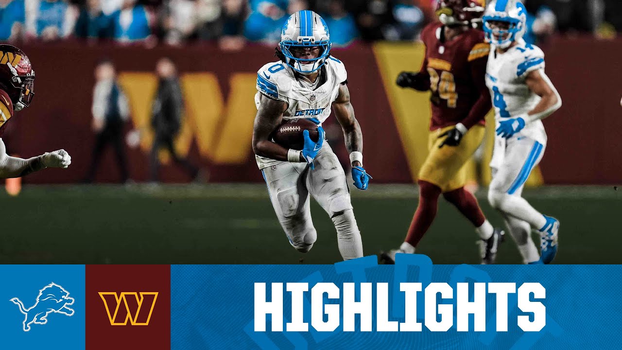 Detroit Lions COMMANDING 44-22 win at Washington | 2025 NFL Season Highlights Detroit Lions COMMANDING 44-22 win at Washington | 2025 NFL Season Highlights