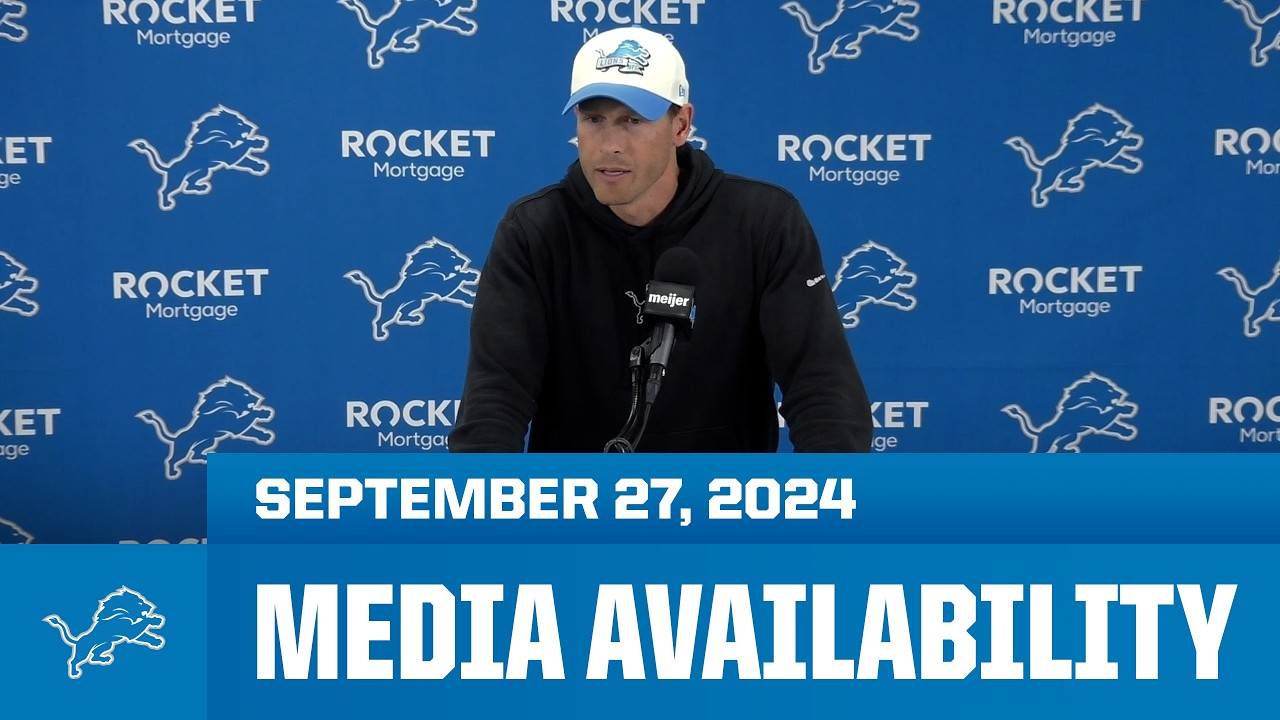 Detroit Lions coordinators meet with the media | September 27, 2024 Detroit Lions coordinators meet with the media | September 27, 2024