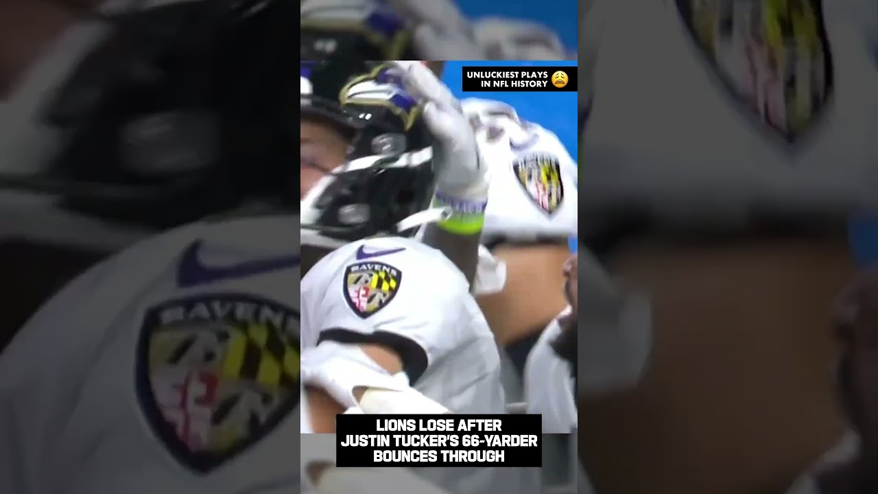 UNLUCKIEST PLAYS IN NFL History: Lions Lose after Justin Tucker’s 66 Yarder Bounces through UNLUCKIEST PLAYS IN NFL History: Lions Lose after Justin Tucker’s 66 Yarder Bounces through