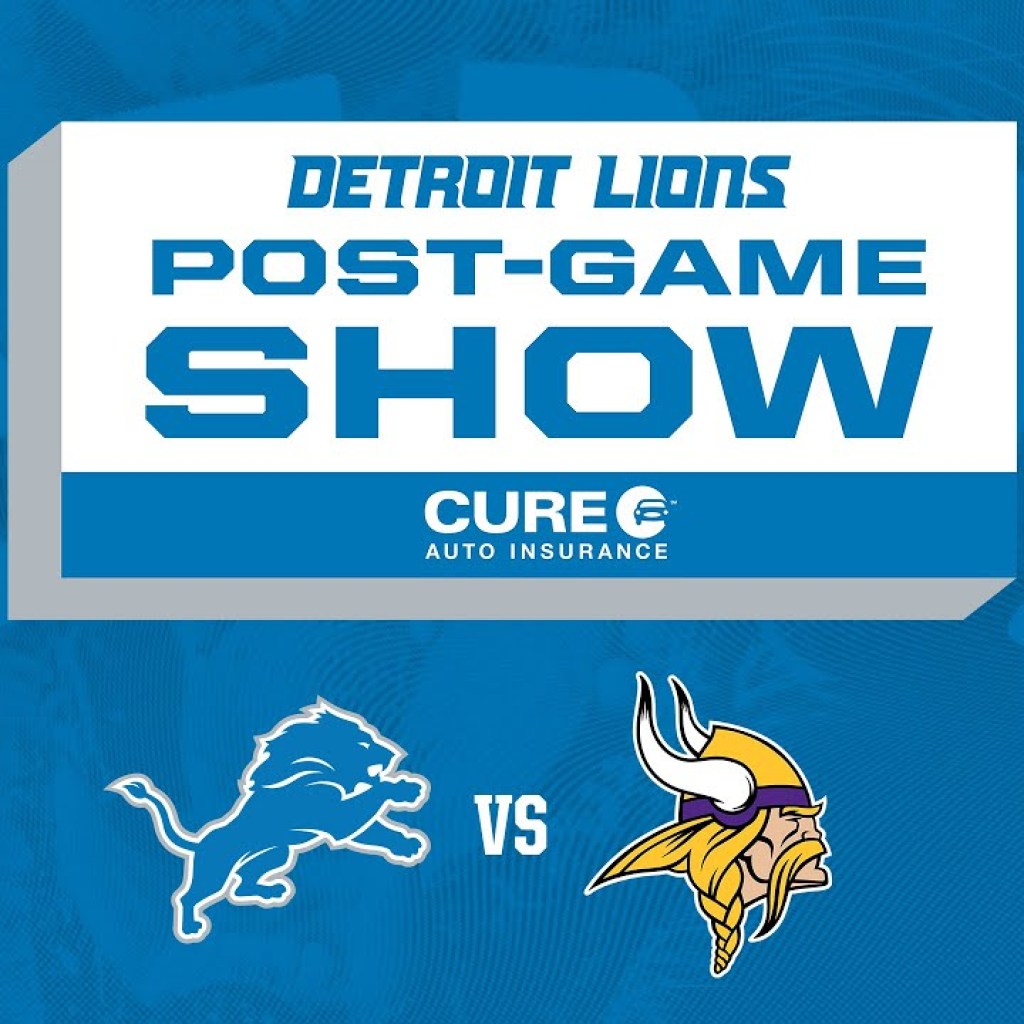 Lions vs. Vikings Week 9 | Detroit Lions Live CURE Auto Insurance Postgame Show Lions vs. Vikings Week 9 | Detroit Lions Live CURE Auto Insurance Postgame Show
