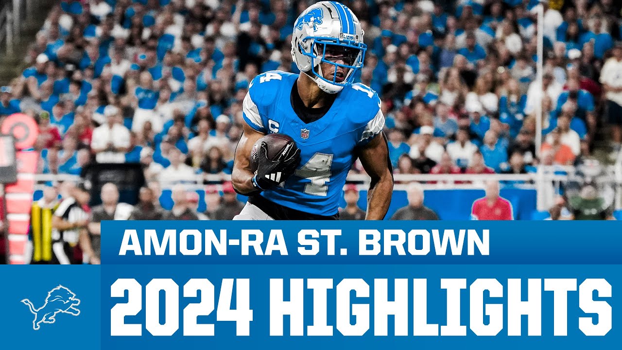 Amon-Ra St. Brown highlights | 2024 Detroit Lions Amon-Ra St. Brown highlights | 2024 Detroit Lions