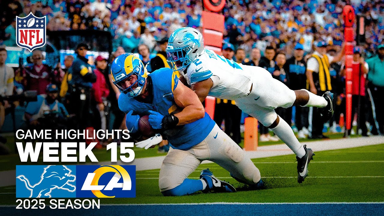 Detroit Lions vs Los Angeles Rams Game Highlights | 2025 NFL Season Week 15 Detroit Lions vs Los Angeles Rams Game Highlights | 2025 NFL Season Week 15