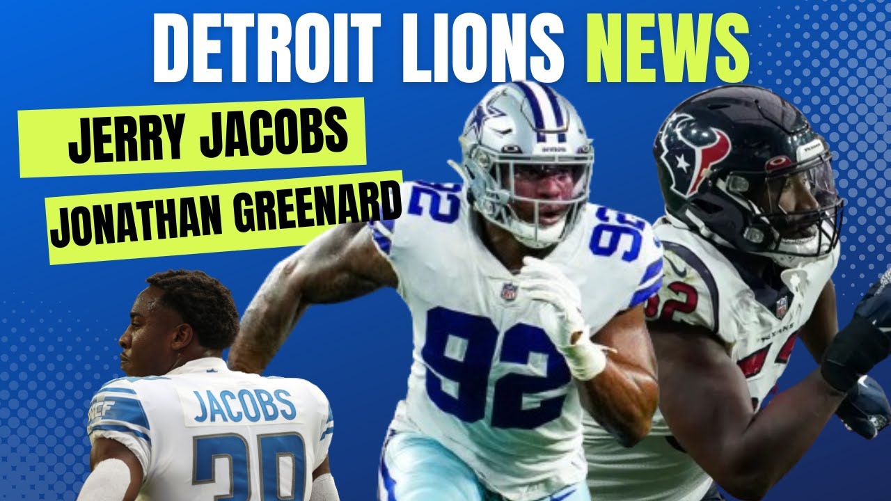 Lions News: Jerry Jacobs WONT Get Tendered, Sign Jonathan Greenard & Kendall Fuller? Free Agency Lions News: Jerry Jacobs WONT Get Tendered, Sign Jonathan Greenard & Kendall Fuller? Free Agency