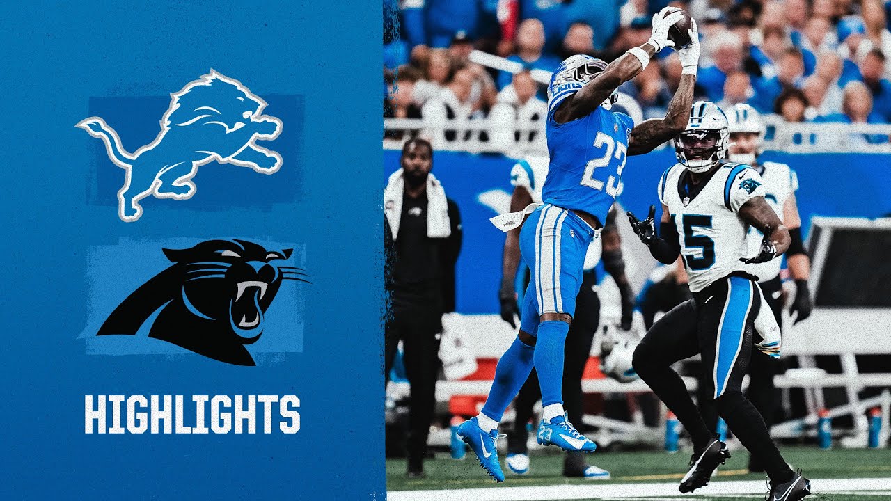 Jared Goff scores four touchdowns in Lions win against the Panthers | 2023 Week 5 Game Highlights Jared Goff scores four touchdowns in Lions win against the Panthers | 2023 Week 5 Game Highlights