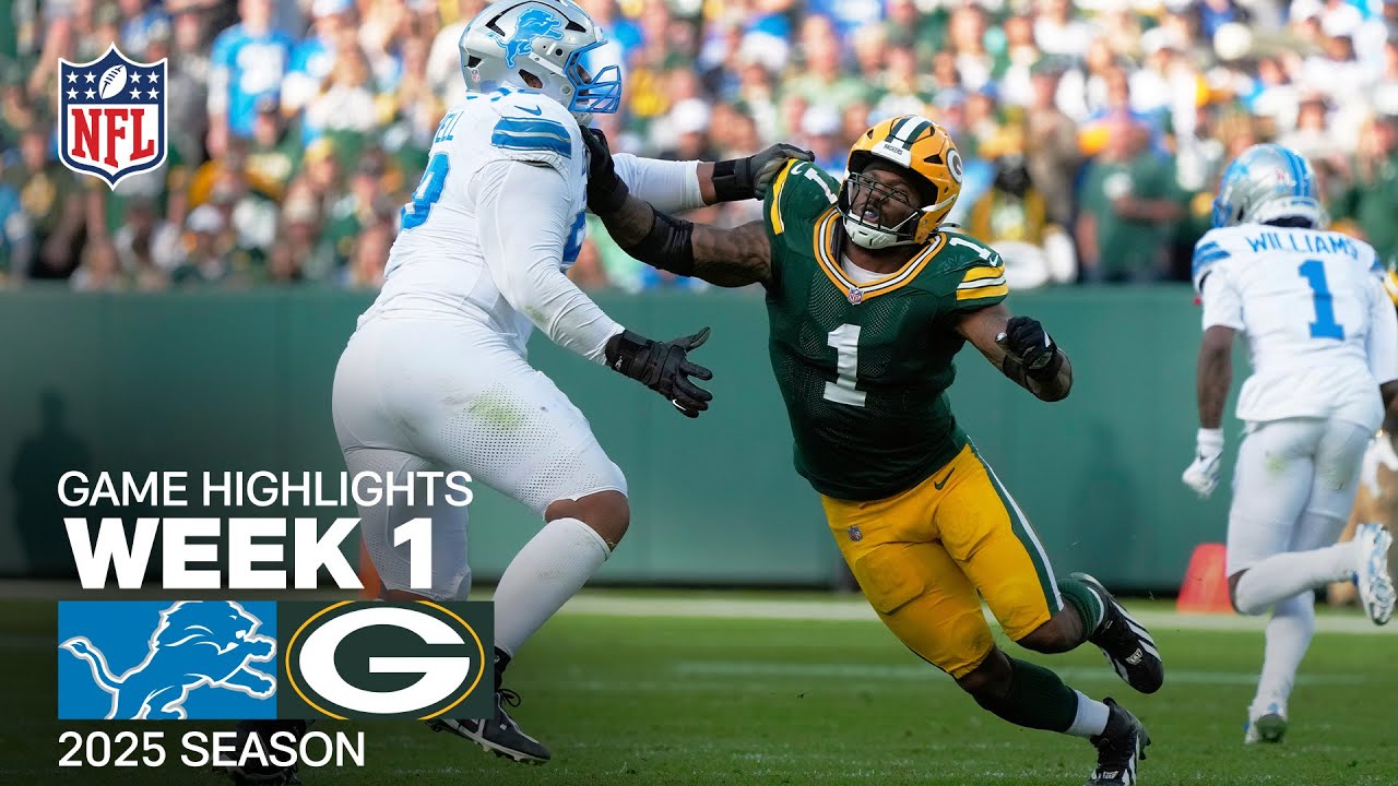 Detroit Lions vs. Green Bay Packers Game Highlights | NFL 2025 Season Week 1 Detroit Lions vs. Green Bay Packers Game Highlights | NFL 2025 Season Week 1