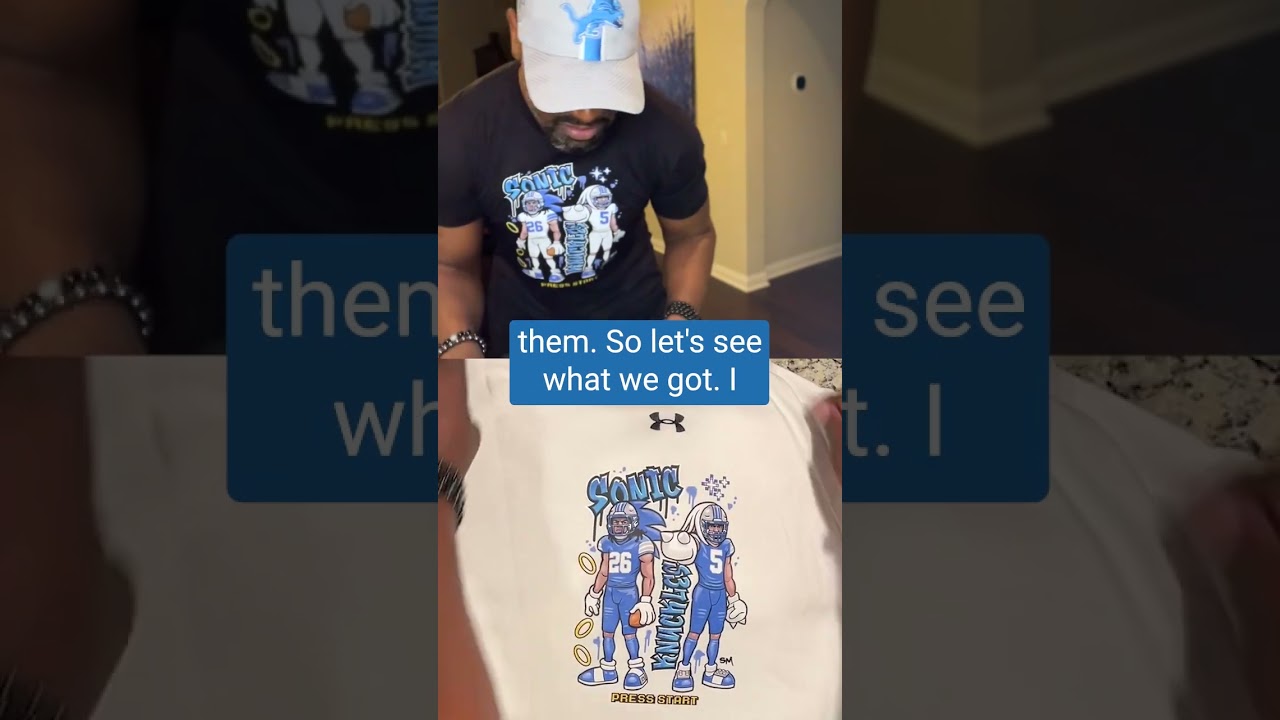 NEW MERCH DROP! Herman Moore shows Sonic & Knuckles Jahmyr Gibbs and David Mongtomery swag! #lions NEW MERCH DROP! Herman Moore shows Sonic & Knuckles Jahmyr Gibbs and David Mongtomery swag! #lions