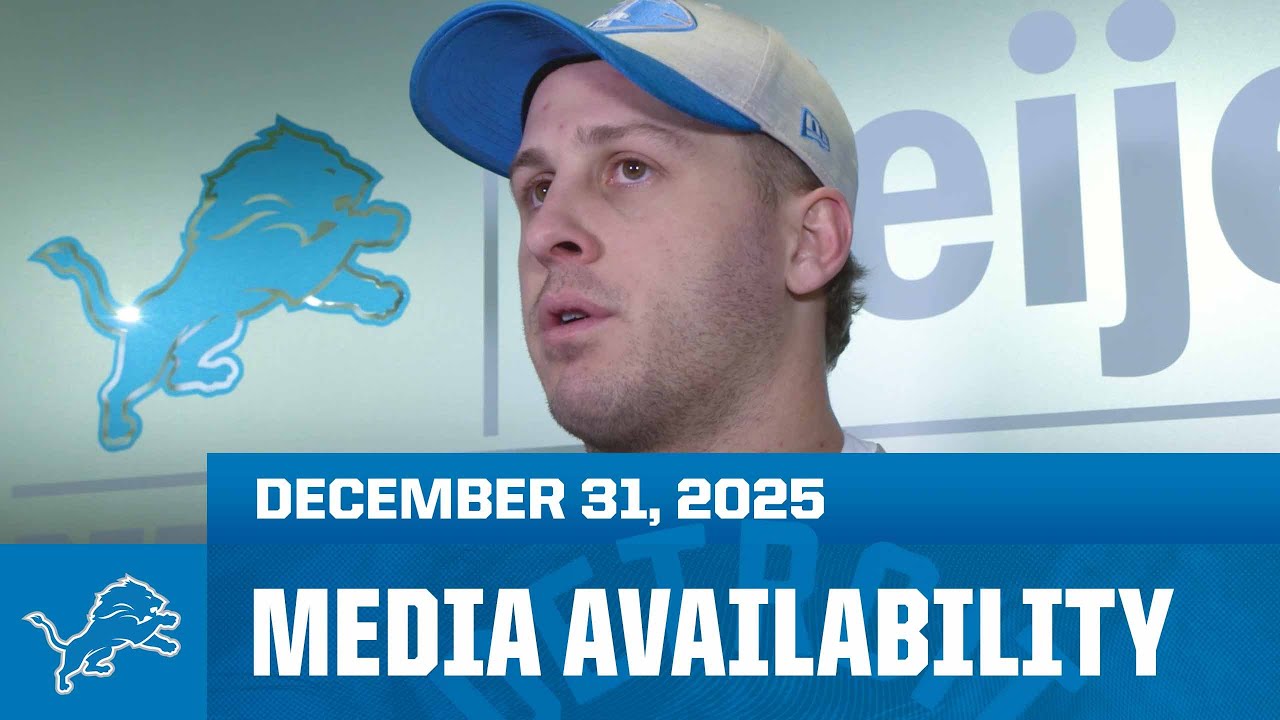 Jared Goff, Aidan Hutchinson and Taylor Decker meet with the media | December 31, 2025 Jared Goff, Aidan Hutchinson and Taylor Decker meet with the media | December 31, 2025