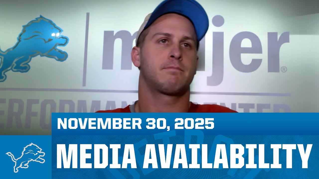 Jared Goff, Aidan Hutchinson and Brian Branch meet with the media | November 30, 2025 Jared Goff, Aidan Hutchinson and Brian Branch meet with the media | November 30, 2025